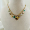 Golden Heart Charm Necklace
