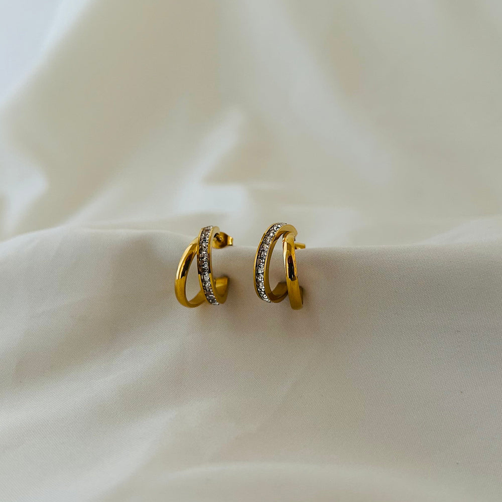 Dual Line Hoop Earrings