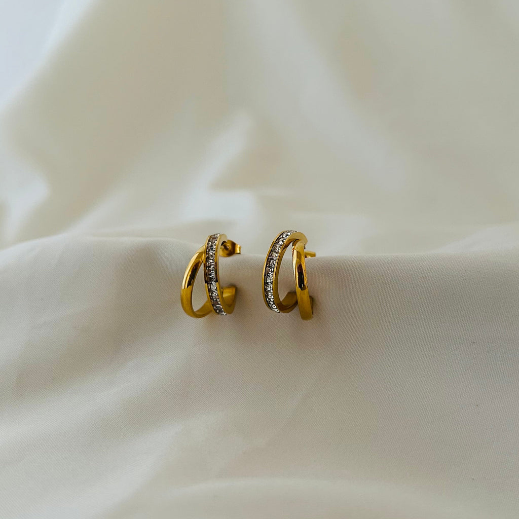 Dual Line Hoop Earrings