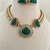 Emerald Statement Necklace Set