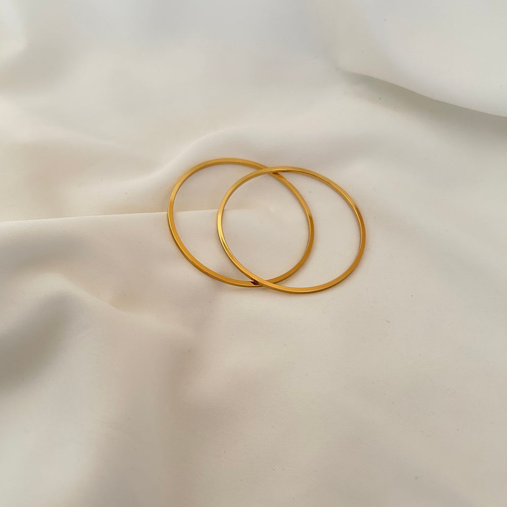 Sleek Line Bangle (pair)