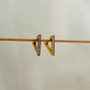 Studded Triangle Hoops