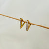 Studded Triangle Hoops
