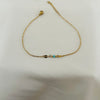 Minimal Turquoise Accent Anklet