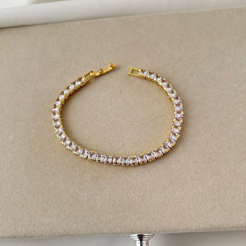Square Tennis Bracelet