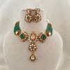 Emerald Beaded Statement Choker