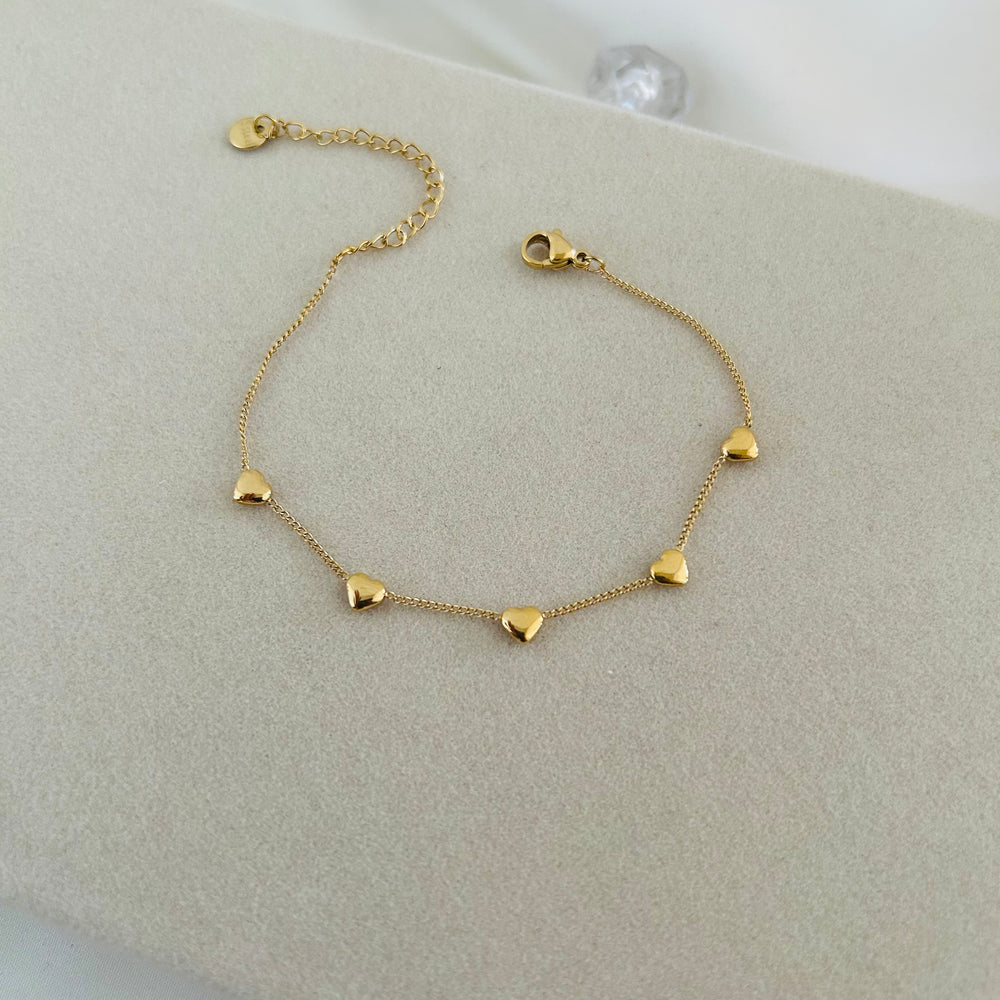 Amora Heart Charm Bracelet