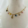 Colorstone Cluster Charm Necklace