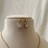 Imperial Oval Spark Tennis Necklaace Set