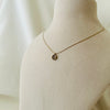 Studded Circle Pendant Necklace