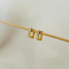Studded Square Hoops