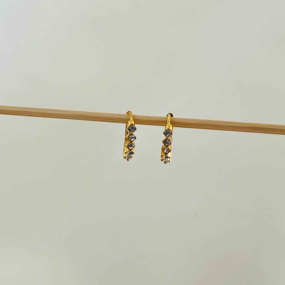 Mini Diamond Hoops