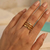 Celeste Trio Ring Set