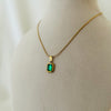 Emerald Green Pendant Necklace