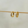 Studded Oval Hoops