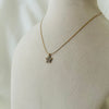 Sparkling Floral Charm Necklace