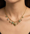 Golden Heart Charm Necklace