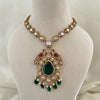 Green Kundan Pendant Necklace