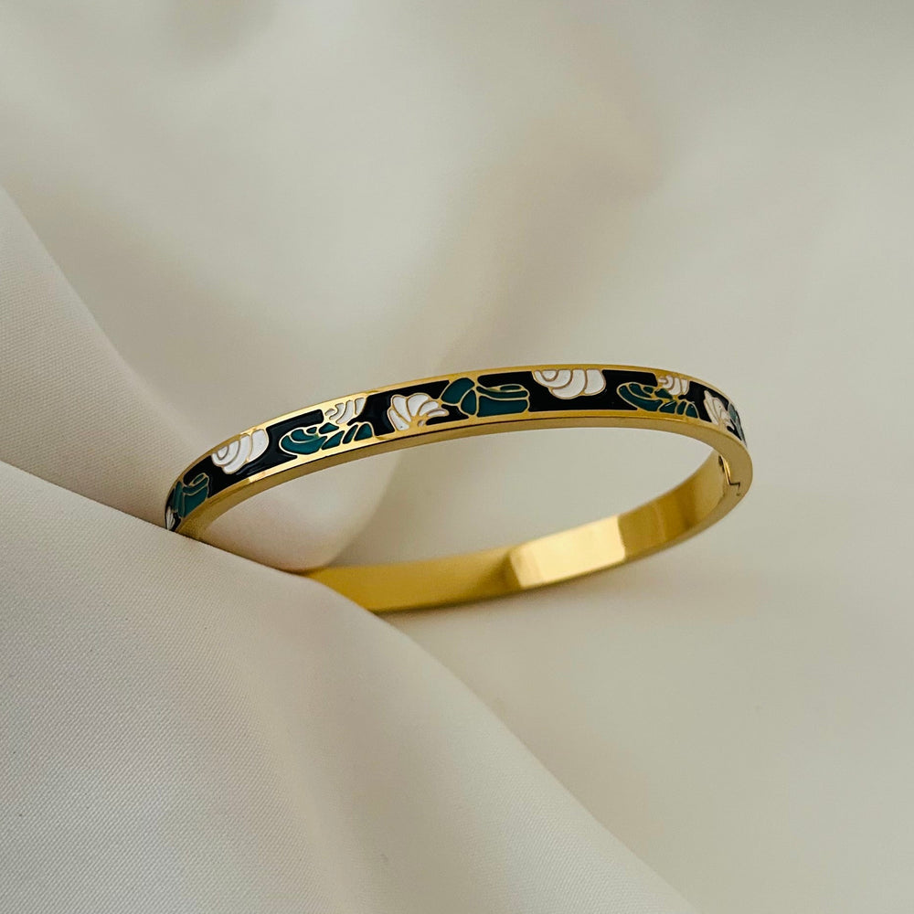 Aurea Enamel Bangle Bracelet