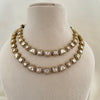 Double Layer Moissanite Necklace Set with Tikka