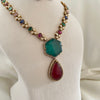 Multicolour Long Necklace Set
