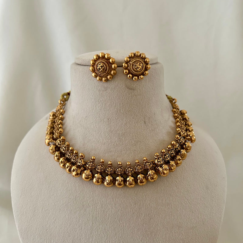 Royal Beaded Temple Choker Set