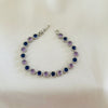 Lavender Sapphire Halo Bracelet