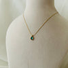Green Teardrop Necklace