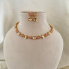 Blush elegance Minimal Choker Set
