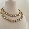 Double Layer Moissanite Necklace Set with Tikka