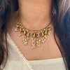Pearl Drop Temple Necklace Set