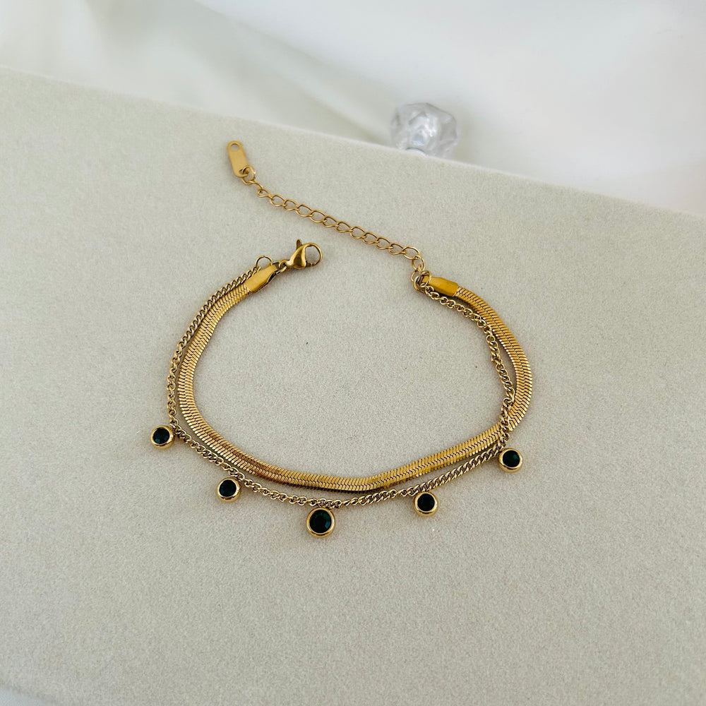 Serena Double-Layer Crystal Bracelet