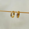Studded Oval Hoops