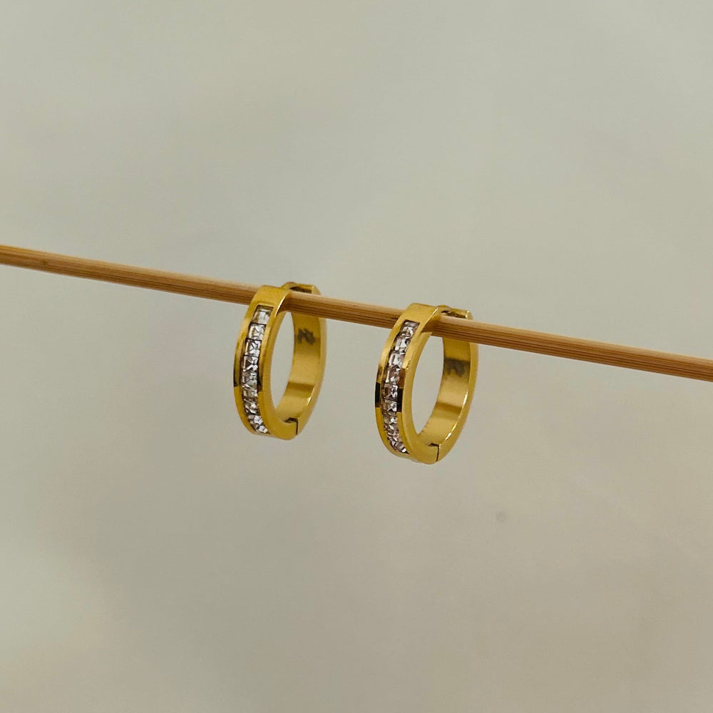 Studded Round Hoops