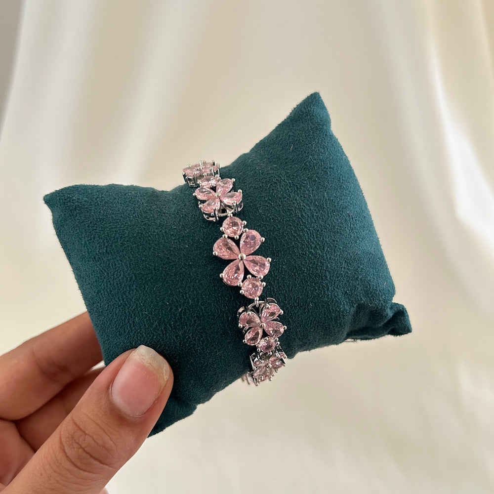 Blush Blossom Crystal Bracelet