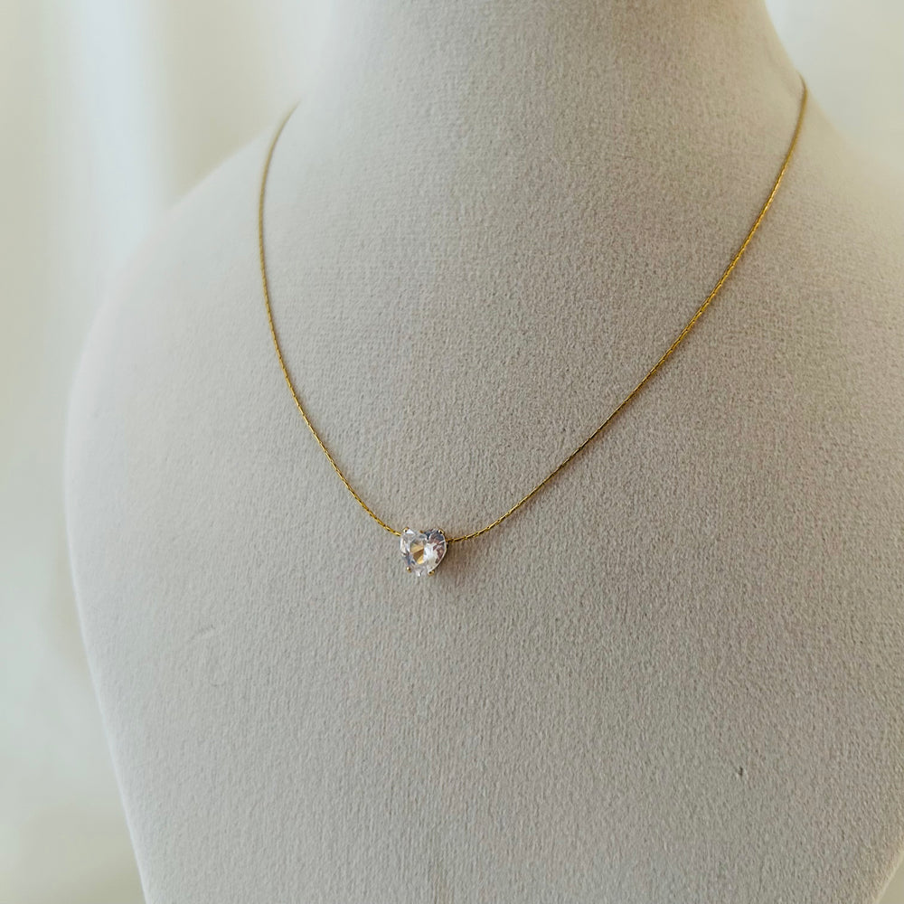 Heart Solitaire necklace