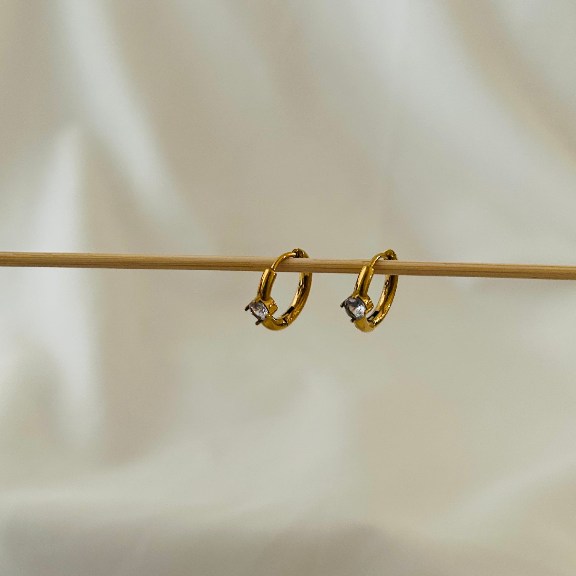 Diamond Hoop Earrings