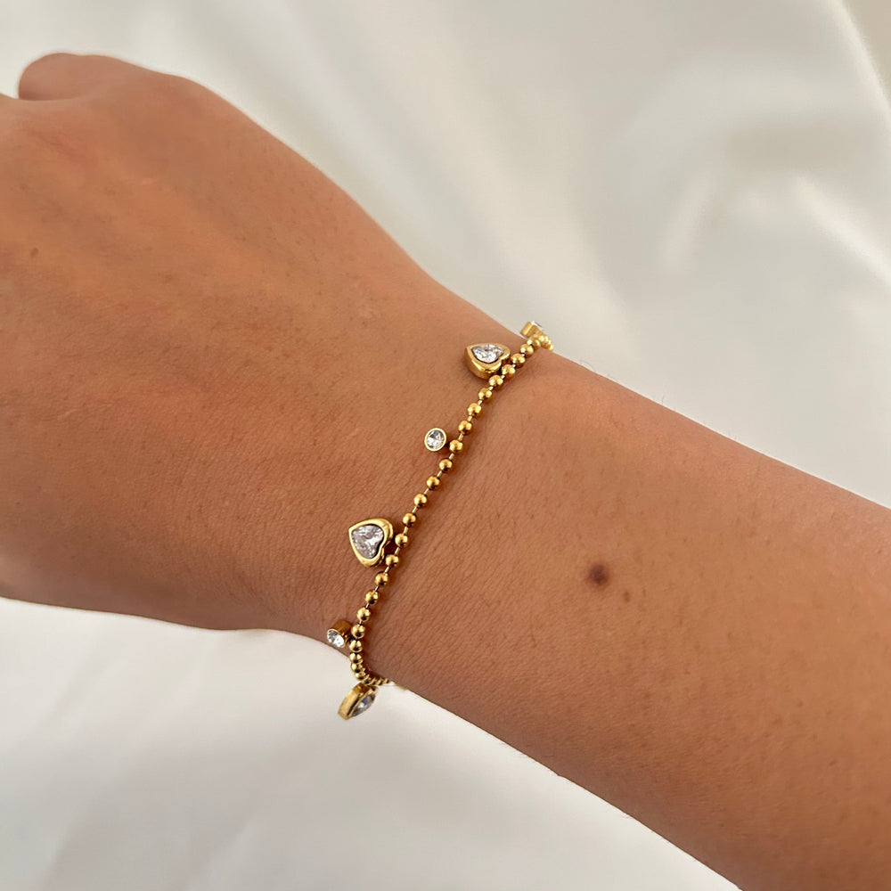 Heart Charm Bracelet