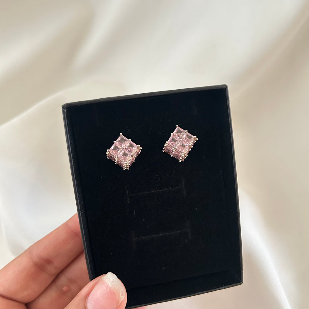 Rosé Princess Stud Earrings