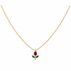 Mini Colourful Tulip Necklace