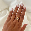 Pink Tulip Adjustable Ring