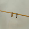 Studded Square Hoops