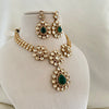 Emerald Drop Moissanite Set