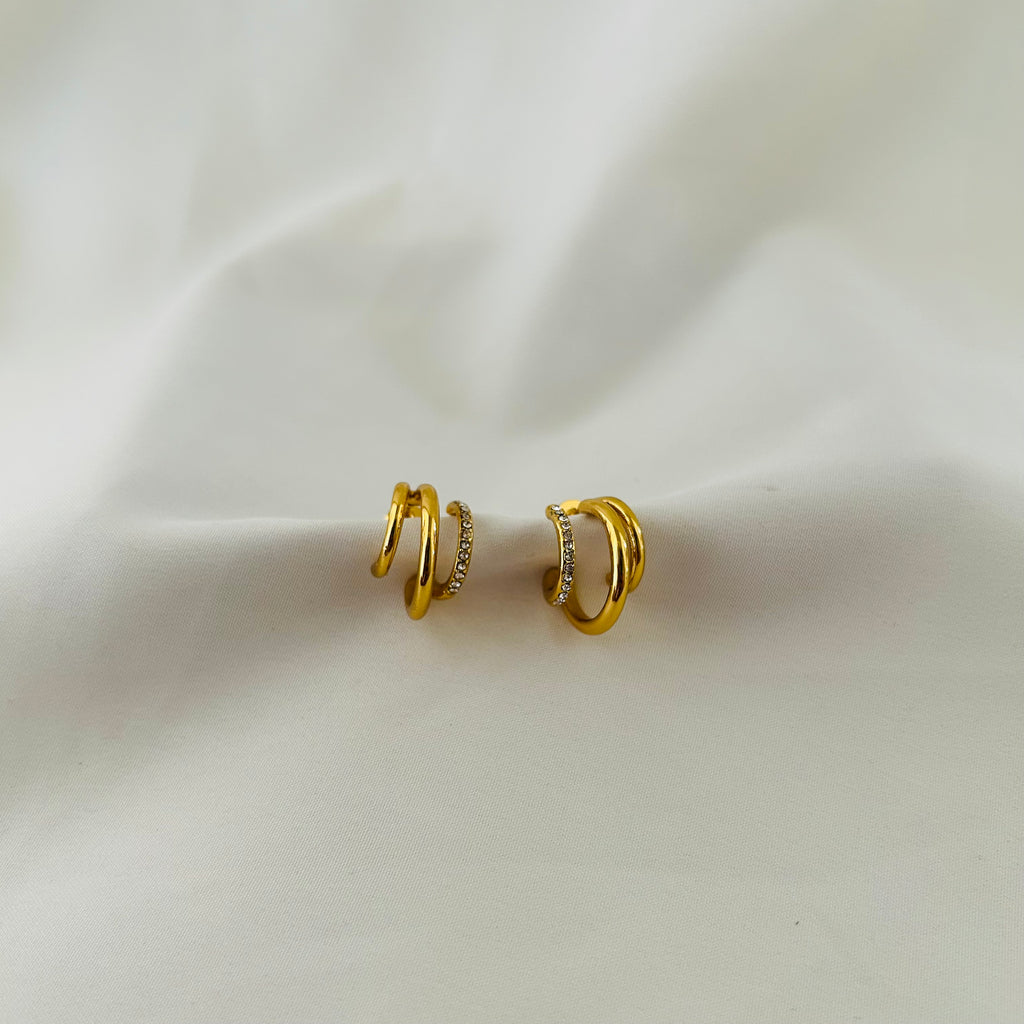 Statement Triple Hoop Earrings