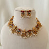 Lakshmi Pearl Temple Necklace Set