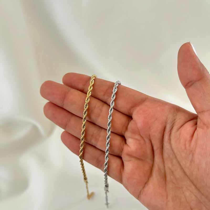 Twisted Rope Chain Bracelet