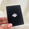 Cushion Solitaire Three-Stone Ring