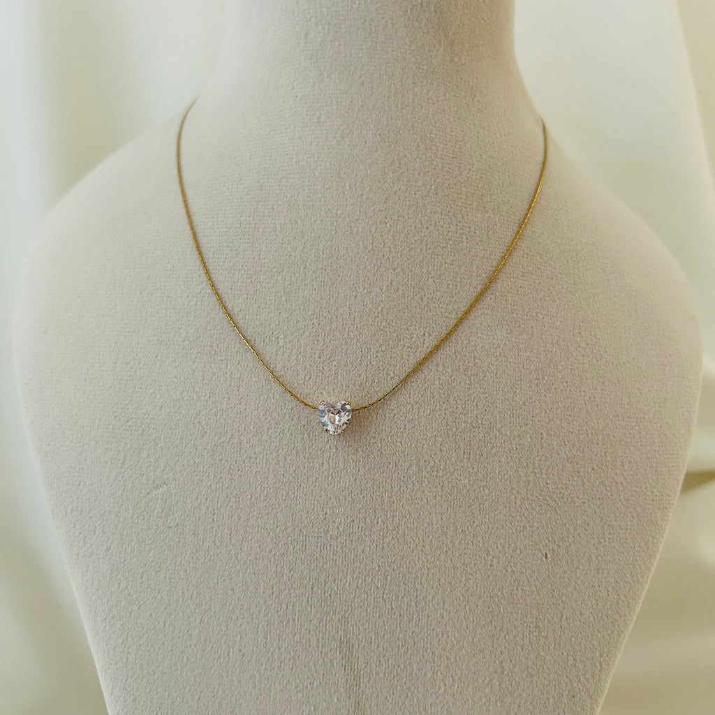 Heart Solitaire necklace