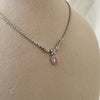 Velvet Pink Radiance Tennis Necklace Set