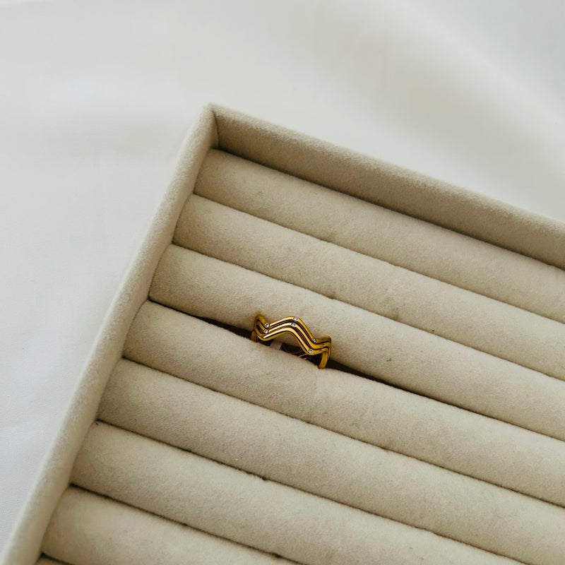 Spiral Trio Ring Set